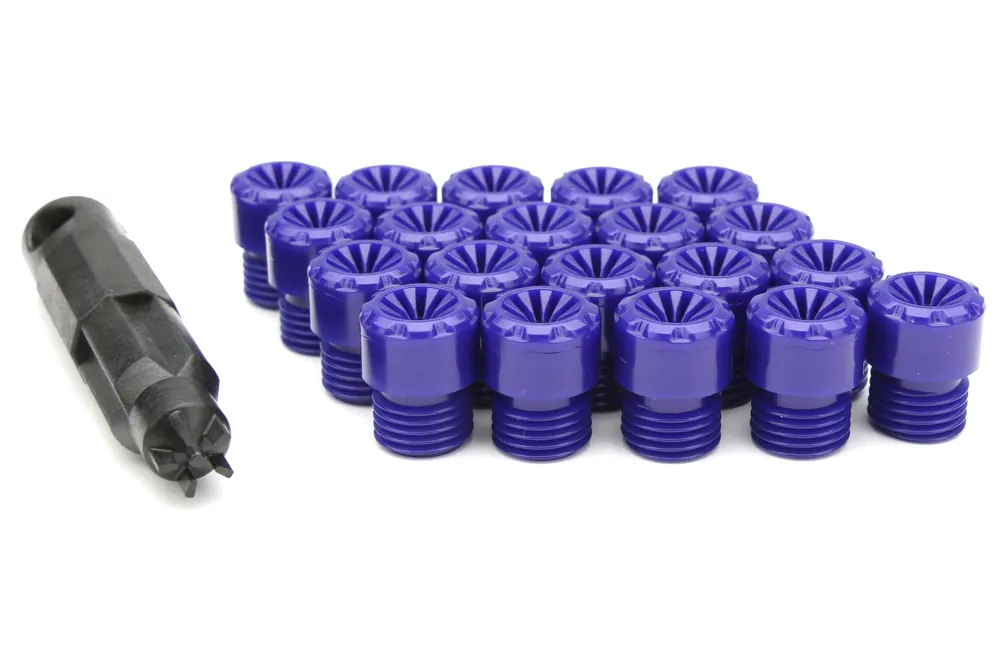 Project Kics R40 Iconix Plastic Caps Blue M12X1.25 - Universal