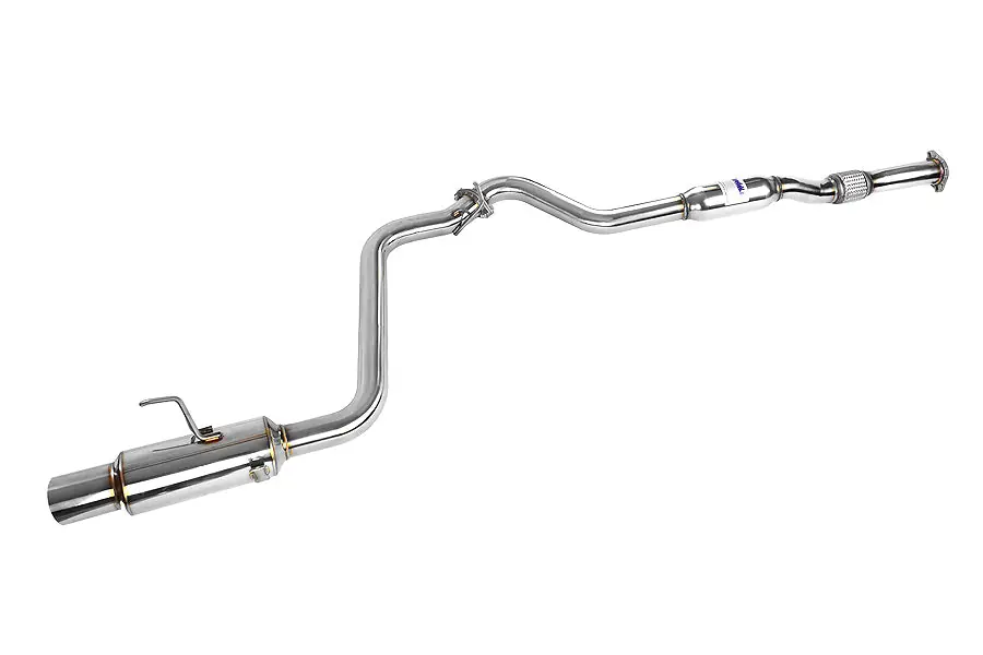 Invidia N1 Single Exit Cat Back Exhaust - Stainless Steel Tip - 2008-2014 Subaru WRX Sedan / 2011-2014 STI Sedan