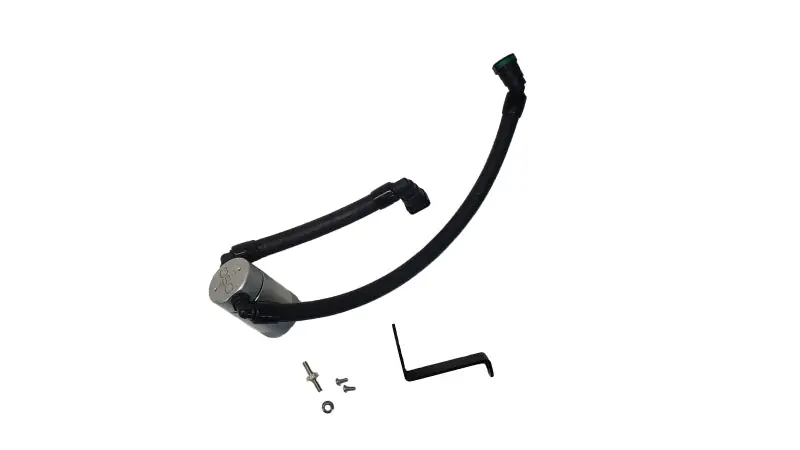 J&L 2024-2025 Ford Mustang GT w/ Whipple Supercharger Oil Separator 3.0 PCV Side - Clear Anodize