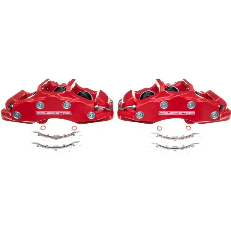 Power Stop 06-13 Chevrolet Corvette Front Red Calipers - Pair