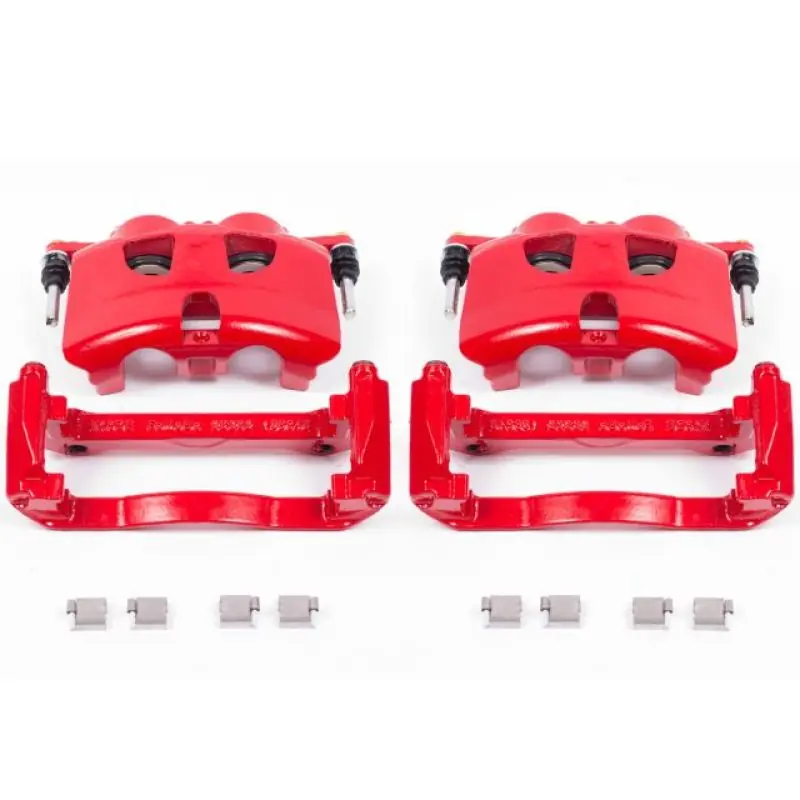 Power Stop 12-19 Ford F-150 Front Red Calipers w/Brackets - Pair