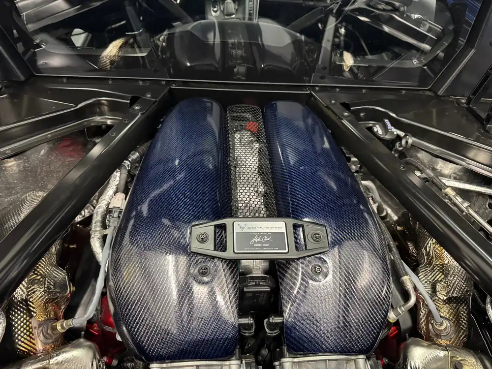 BLUE Carbon Fiber LT6 Engine Intake Manifold Covers