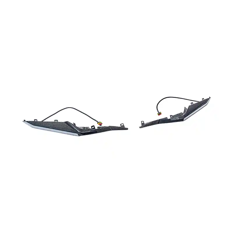 Corvette C8 Z06 / ZR1 / ERay Carbon Fiber Sequential LED DRL Light Bar Bezel Insert