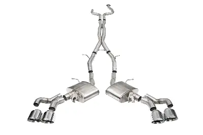 2022+ 3.0 Inch Cat Back Exhaust System Twin 4.5 Inch Tips for Cadillac CT5 V Blackwing