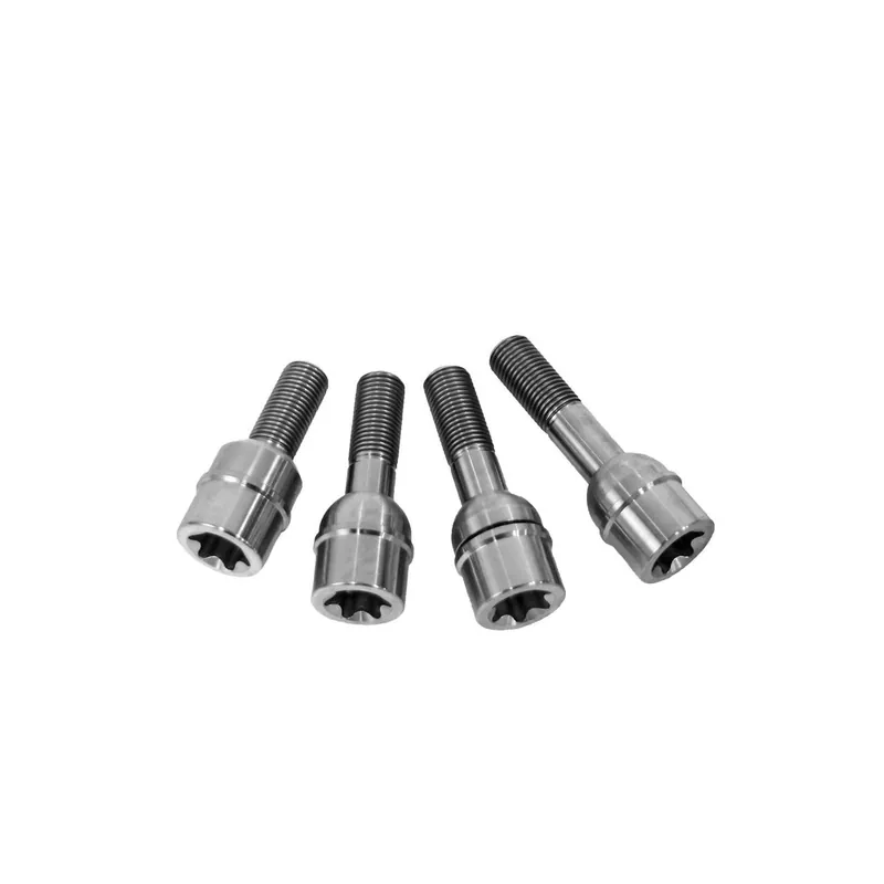 Porsche Extended Titanium Wheel Bolts With Polished Finish