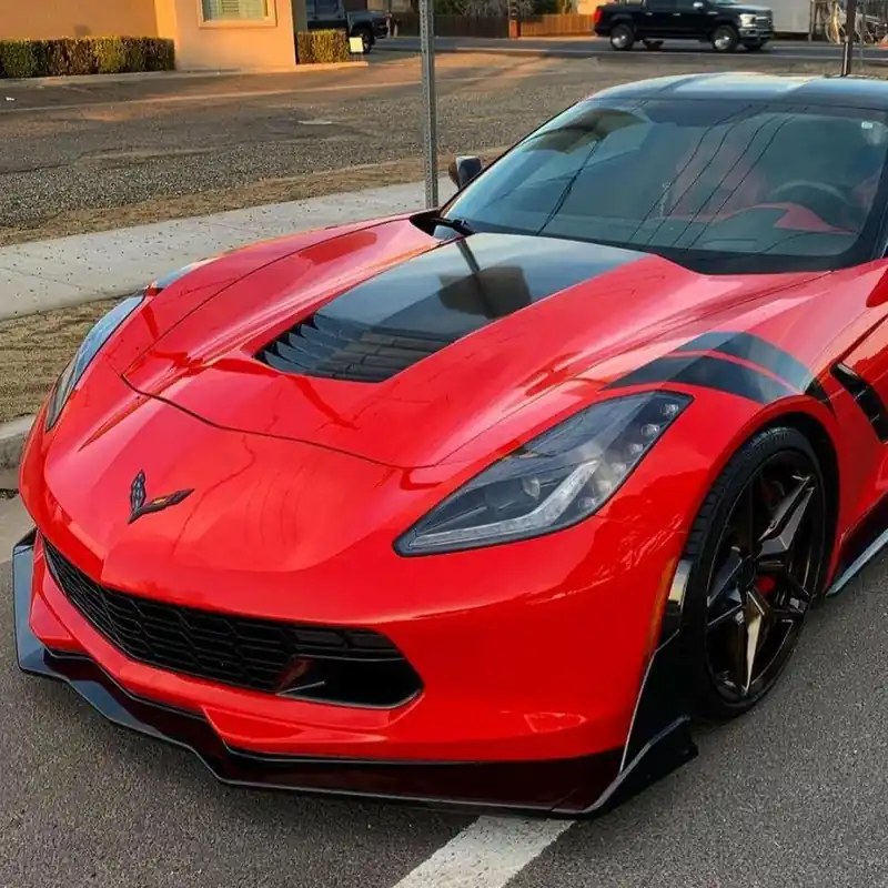 C7 Corvette Carbon Flash 3.5 Extended Front Splitter