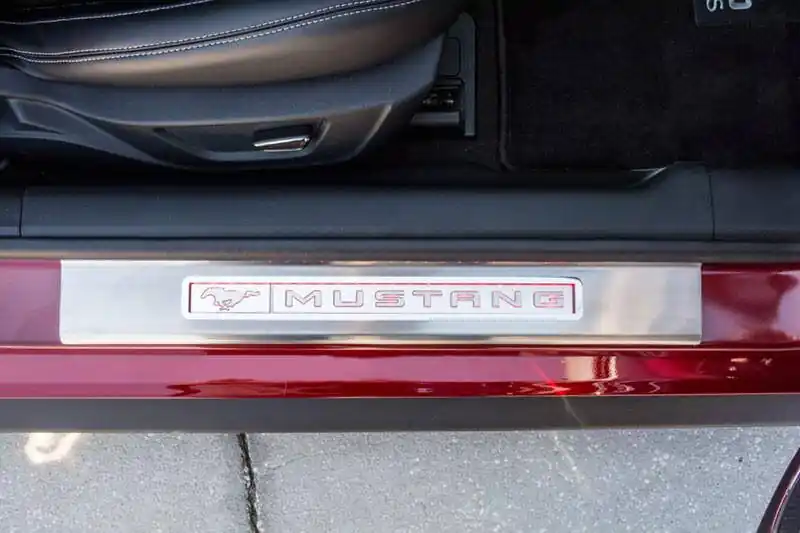 2015-2020 Mustang - Illuminated Door Sills W/Pony Emblem & Mustang Lettering 2PC | Stainless Steel, Choose LED Color