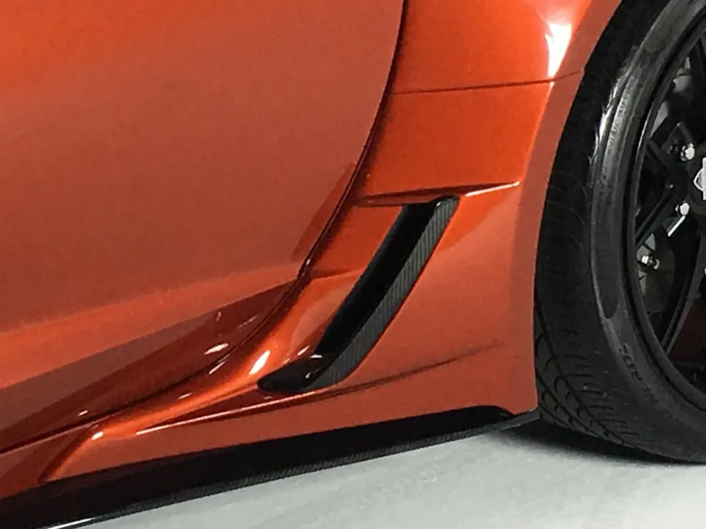 Rear Air Duct Brake Vent Carbon Fiber C7 Corvette Z06 / Grand Sport 2014 +