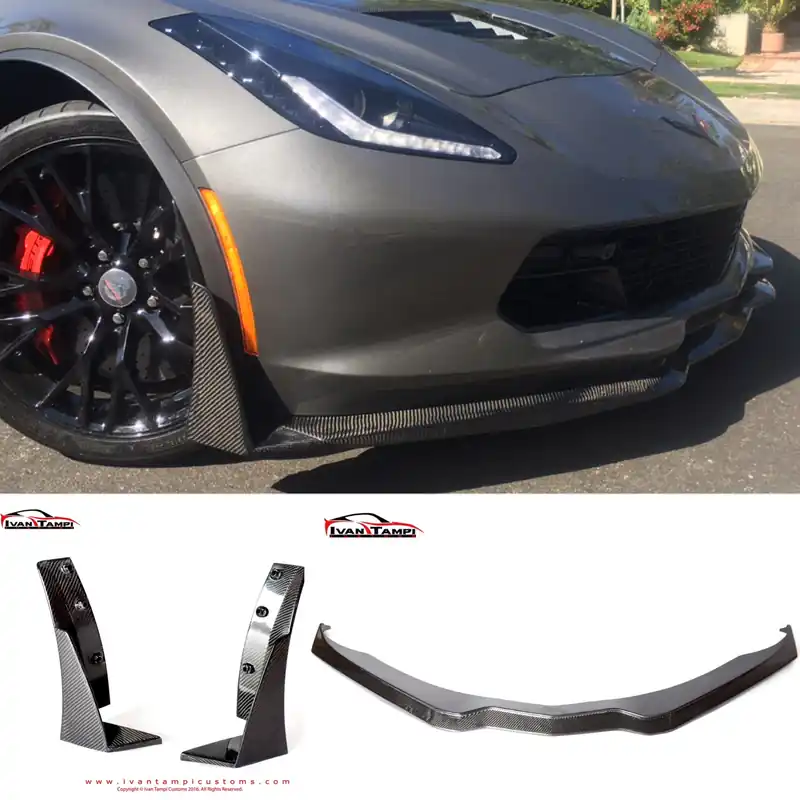 Stock Splitter & Stage 3 Winglets Package C7 Corvette / Z06 / Grand Sport 2014 +
