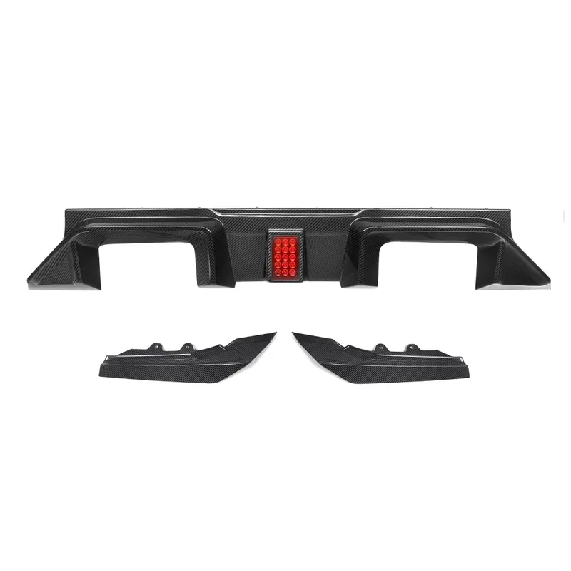 M2 G87 SQ-C Style Dry Carbon Fiber Rear Diffuser With Brake Light