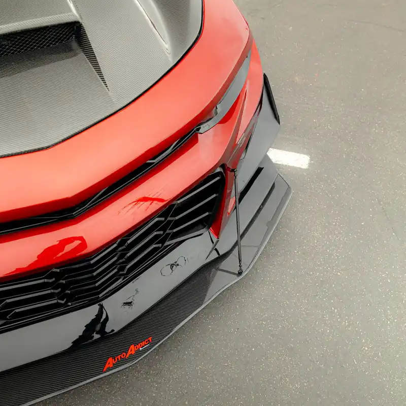 2019-2024 Chevy Camaro SS/RS Carbon Fiber Extension Splitter with Rods