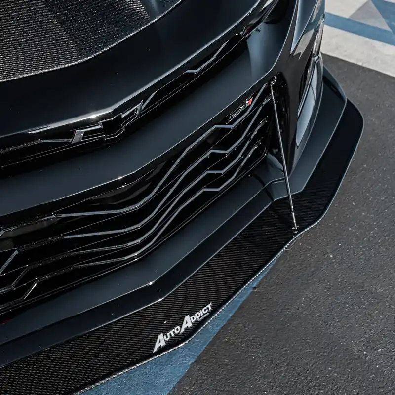 2017-2025 Chevy Camaro ZL1 Carbon Fiber Extension Splitter with Rods