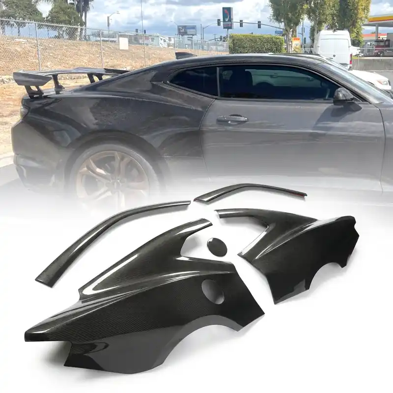 2016-2025 Camaro RS/SS/ZL1 Carbon Fiber A Pillars w/ Quarter Panel 5pc Skin Blueprint